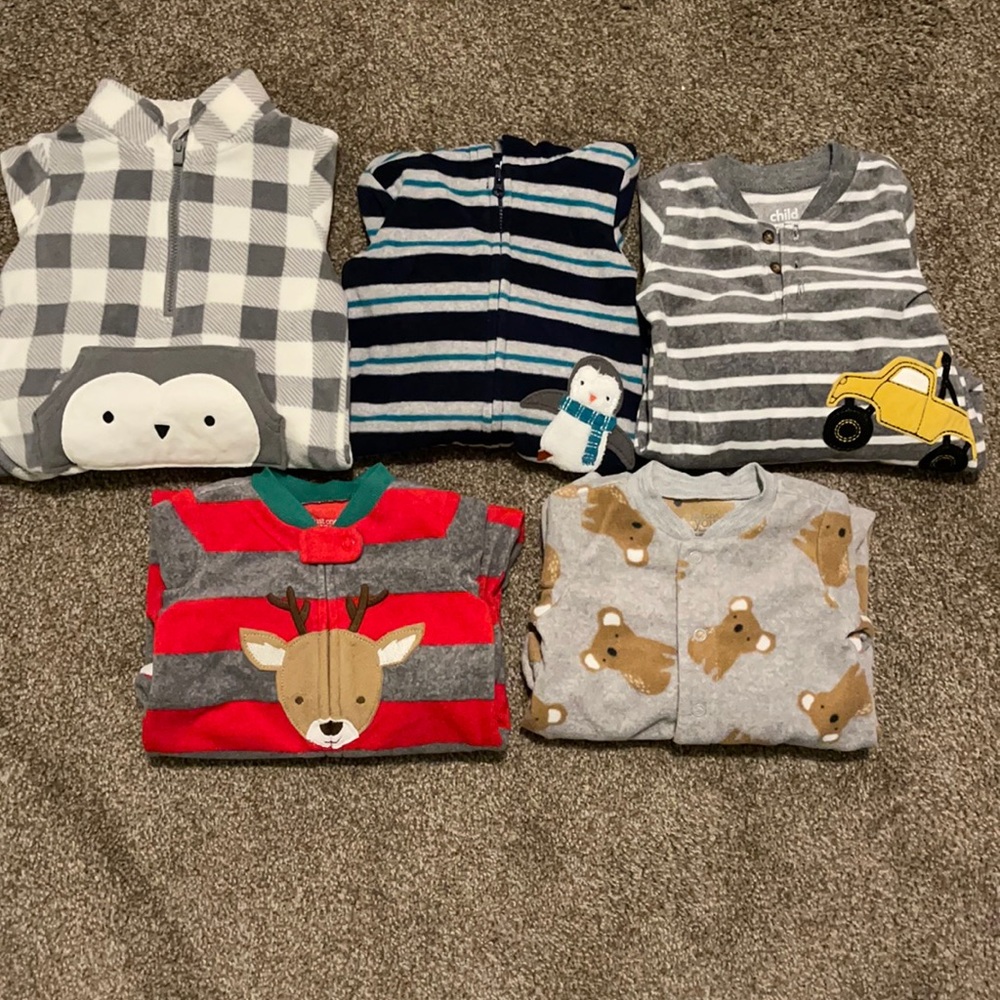 Baby boys footie pajamas